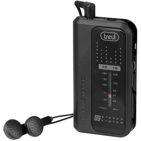 Radio Analógico Portátil TREVI AU09515108   FM, a Batería, Negro