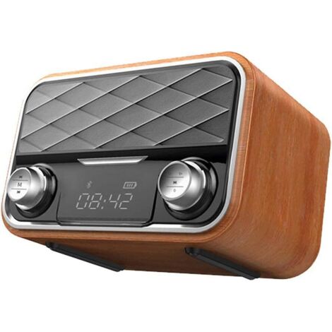 Radio Bluetooth retrò con AUX/FM, radio di emergenza con antenna, suono nitido, altoparlante Bluetooth portatile ad alta potenza Bluetooth compatibile con tablet Android
