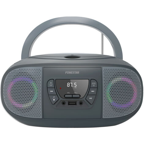 Radio CD Radio CD USB FONESTAR SISTEM BOOM-GO-G 2 x 6.5 W máximo,
