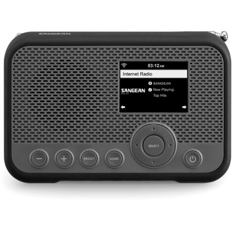 Radio con Altavoz Portátil Sangean WFR-39 GREY BLACK DAB, FM Negr