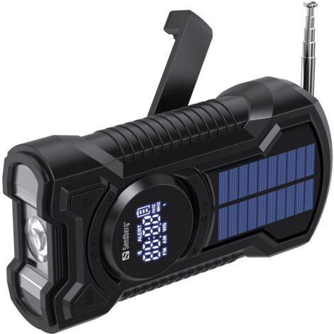 Radio da campeggio solare Sandberg All-in-1, dinamo da 5000 mAh, 421-03