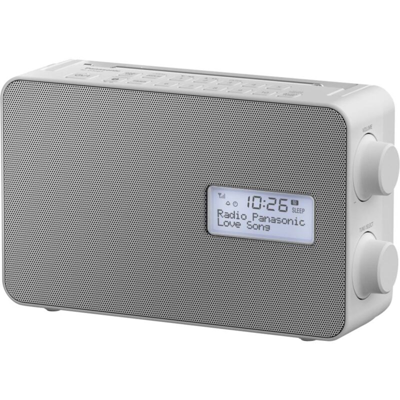 RF-D30BTEG-W Radio de cuisine dab+, fm Bluetooth, aux fonction réveil, protégé contre les projections deau bl - Panasonic