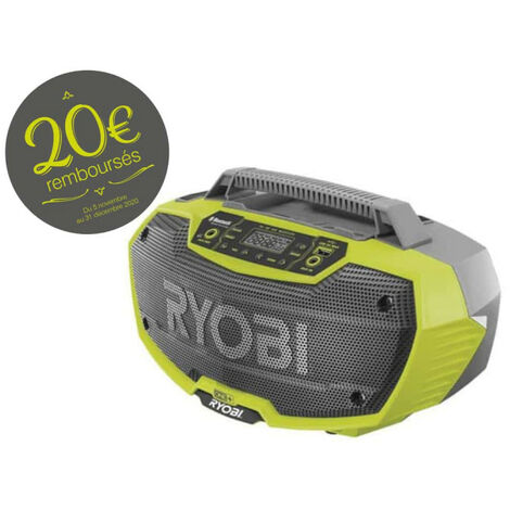 Radio d'atelier RYOBI stéréo 18 V OnePlus - sans batterie ni chargeur R18RH-0