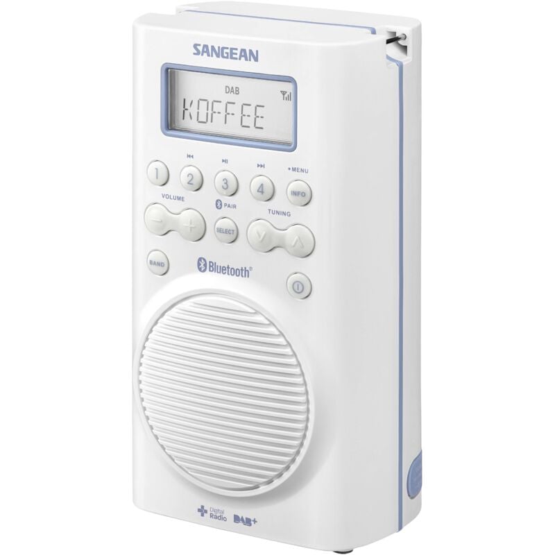 N/a dab+ Sangean H205 Bluetooth étanche à l'eau blanc Y002151