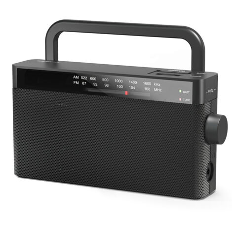 Radio de transistores a pilas - Radio portátil - Mini radio - Mini radio de emergencia FM/AM - Radio de bolsillo - Radio de respaldo - Radio a pilas