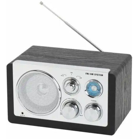 RADIO DENVER DE DISEO MODERNO NEGRA