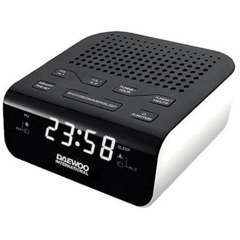 RADIO DESPERTADOR DAEWOO DCR46W BLANCO