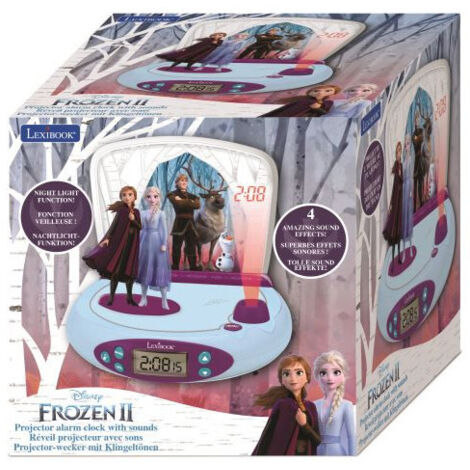 Radio despertador Lexibook Proyector Disney Frozen 2