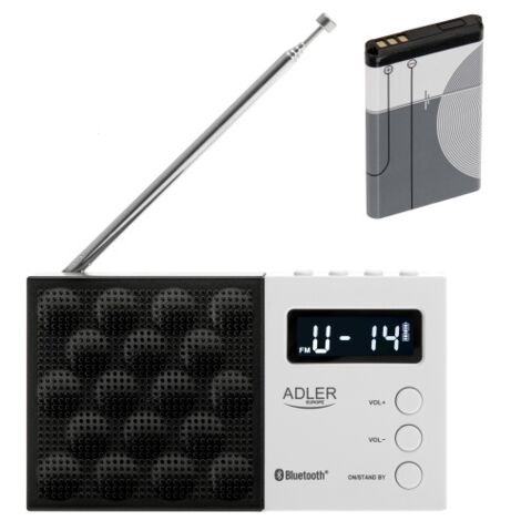 Radio digital pll fm ad 1908, 12,5 x 3 x 7 cm