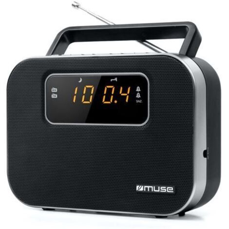 Radio Digital Portátil MUSE M081R FM, MW a Corriente alterna, Bat