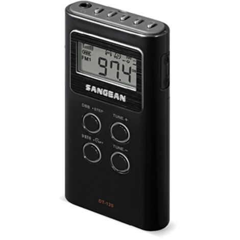 Radio Digital Radio portátil SANGEAN DT120BLACK AM, FM a 2 x 1.5V