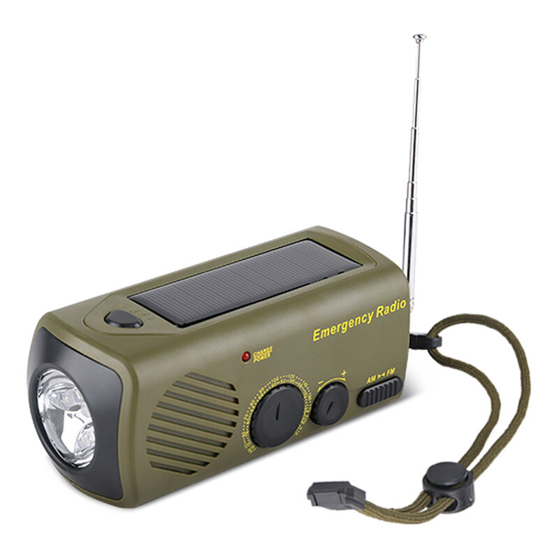 Lifcausal - Radio d'urgence extérieure portable à énergie solaire, rechargeable par usb, avec lampe de poche, alarme sos, chargeur de téléphone