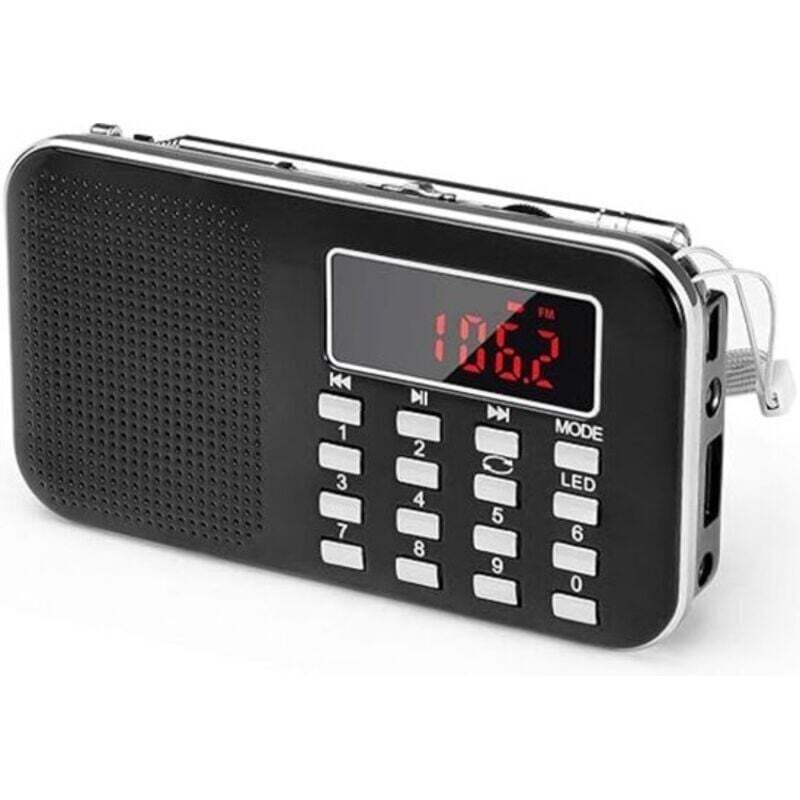 Radio d'urgence - Radio à piles - Kit d'urgence - Radio de guerre - Radio de catastrophe - Noire - Rations d'urgence