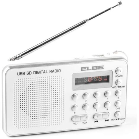 Radio ELBE RF49USB Blanco