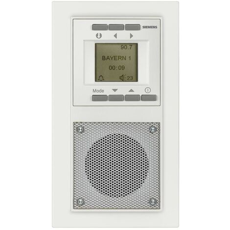 Radio encastrée blanc titan type de protection IP20 1 pc