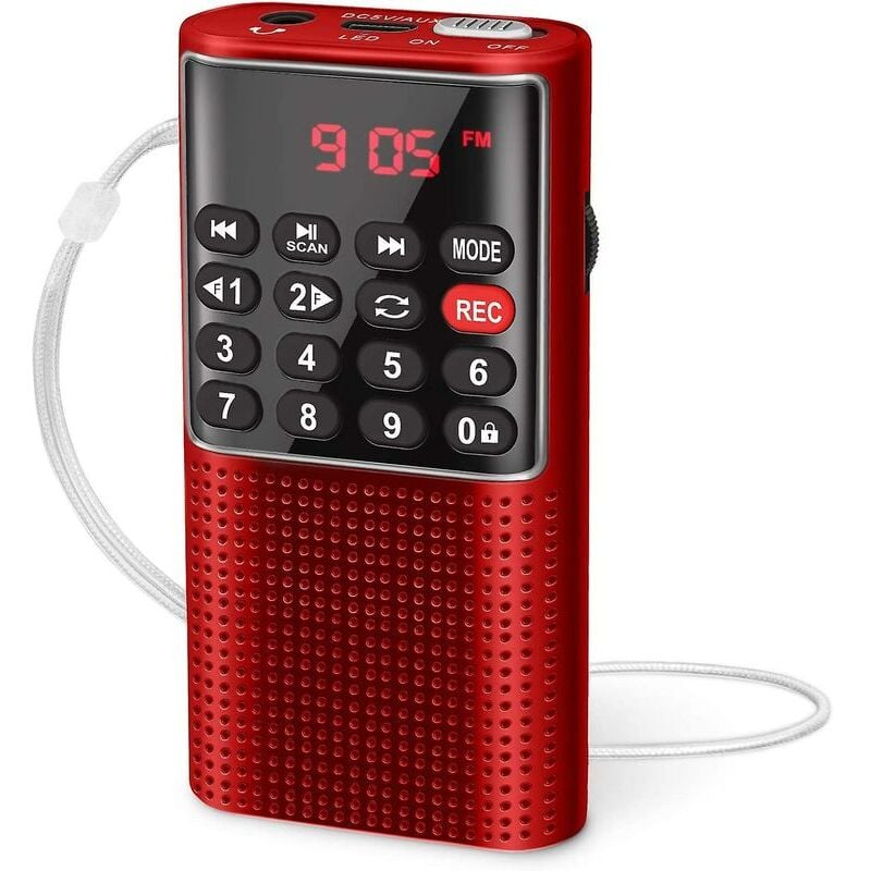 Ikodm - Radio et enceinte pour salle de bain Radio et enceinte pour salle de bainL - 328 petite radio portable radio fm rechargeable, walkman mp3