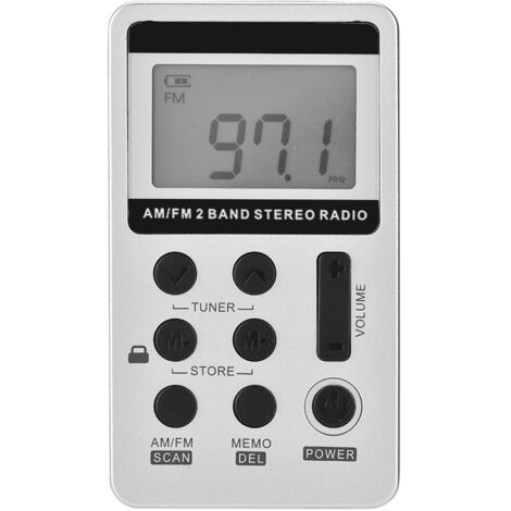 Radio FM/AM Portable Mini avec Traitement Numérique du Signal et Écouteurs