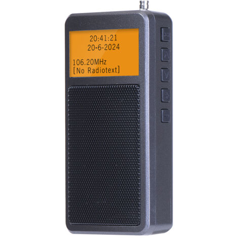 Radio FM, conversione del segnale Bluetooth, ricerca automatica delle stazioni, sveglia con timer di spegnimento automatico, schermo retroilluminato, jack per cuffie