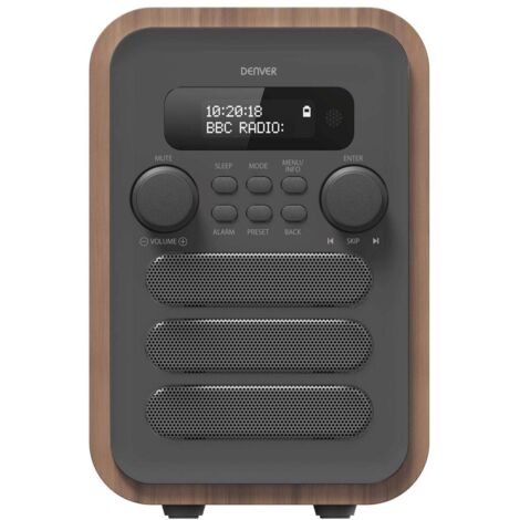 Radio FM/DAB+ Bluetooth Legno/grigio