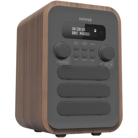 Radio FM/DAB+ Bluetooth Madera/gris