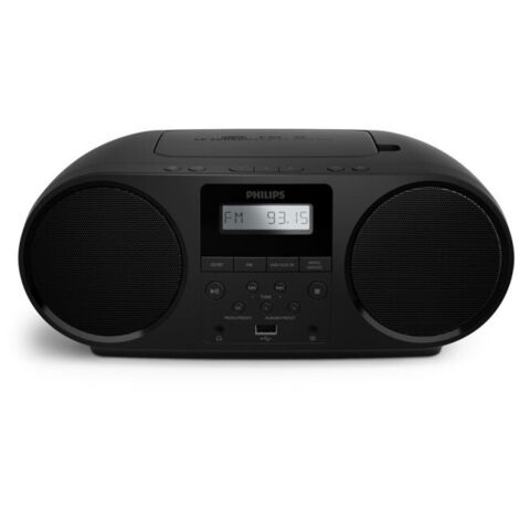 Radio FM Philips TAZ5000 con Reproductor de CD Negro