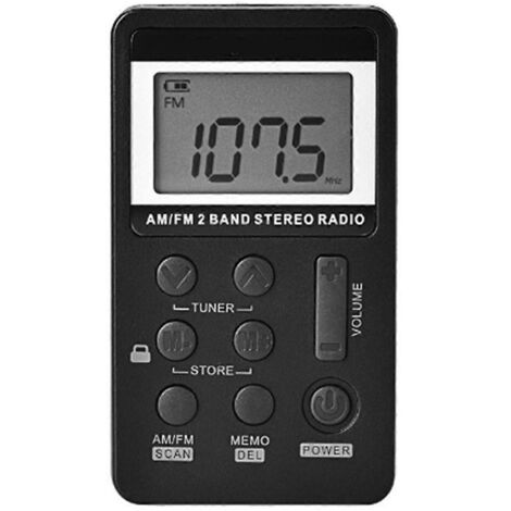 Radio FM portable avec batterie rechargeable. Écoutez votre musique où que vous soyez.