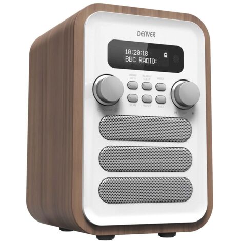 Radio fmdab bluetooth legnobianco