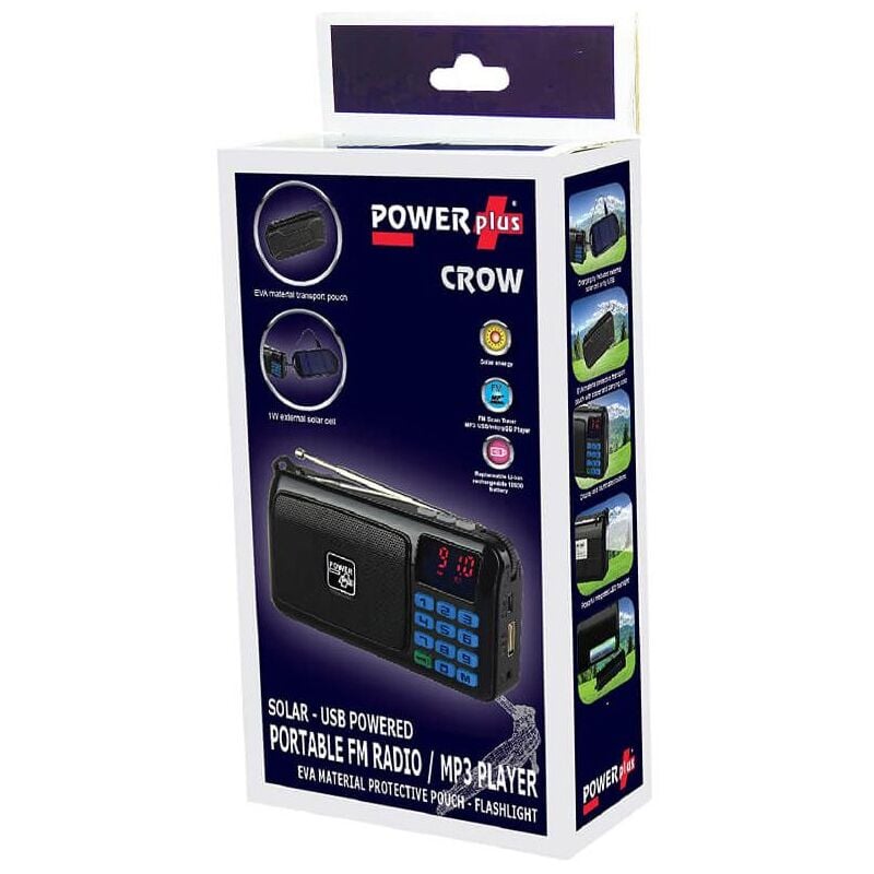 Radio panneau solaire Crow