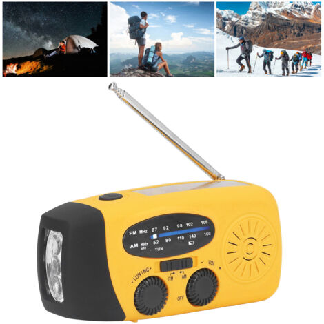 [Radio] ManoMano Orange Europe SOS LED, radio multifunción fabricada en ABS, 12,8 x 6 x 4,5 cm, 1200 mAh