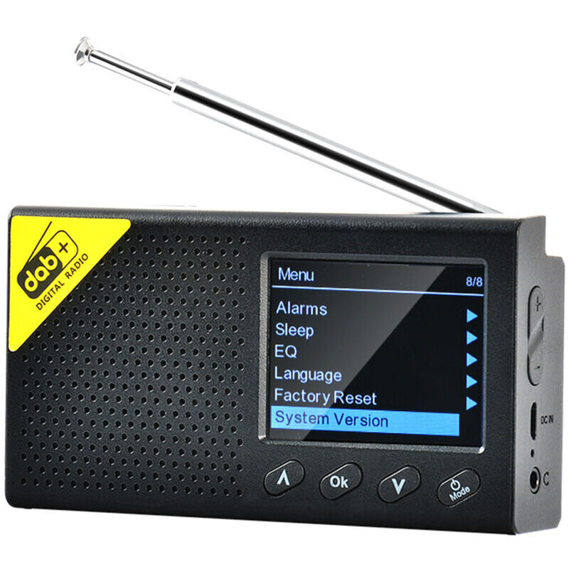 Basetbl - Radio numérique dab et fm avec bt, radio numérique portable, récepteur dab + fm sans fil rechargeable avec système audio de haut-parleur