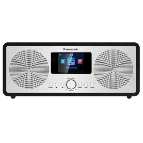 Radio Panasonic RF D40EG K Noir et Aluminum Brossé