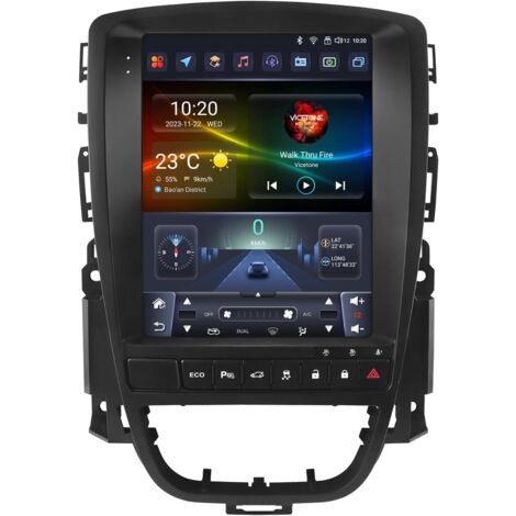 Radio para coche Android de 13 pulgadas (9,7") con pantalla táctil de 8 núcleos para Opel Astra J/Vauxhall Buick Verano 2009-2015, WiFi inalámbrico, Android Auto y CarPlay inalámbrico, Bluetooth, WiFi