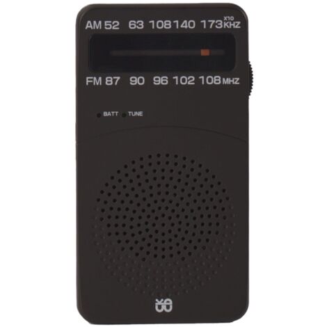 Radio Portable, AM(MW)/FM Radio a Pile, Transistor Radio de Poche avec Excellente Réception, Bouton de Réglage avec Indicateur de Signal,Mini Radio Portable
