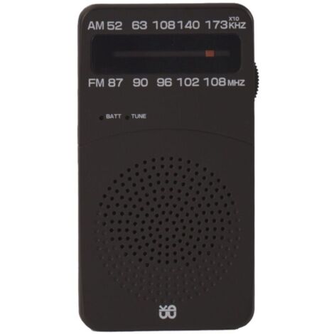 Radio Portable, AM(MW)/FM Radio a Pile, Transistor Radio de Poche avec Excellente Réception, Bouton de Réglage avec Indicateur de Signal,Mini Radio Portable