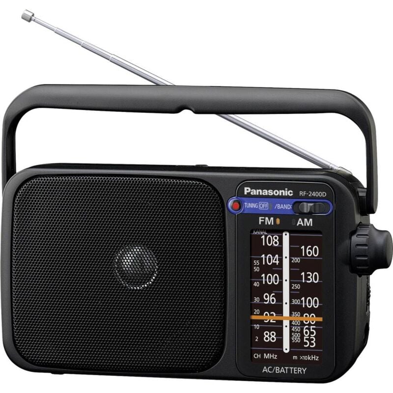 Panasonic - RF-2400DEG Radio portative fm noir