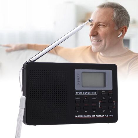 [Radio Portable] + [HiFi Multi Band] + [FM MW SW] + [Pliable/Favori des seniors]