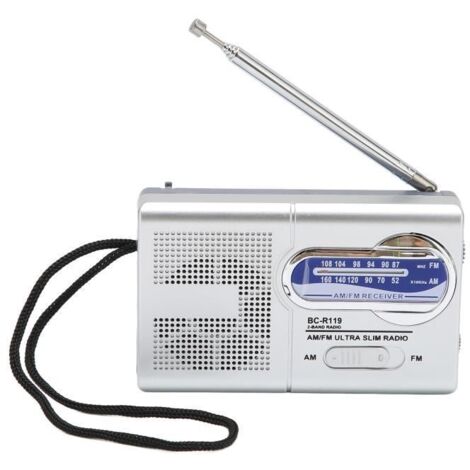 Radio portable - KEENSO - Modèle classique - AM/FM - Compacte - Alimentée par batterie
