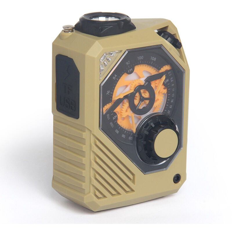 Radio Portable Rechargeable FM/AM/SW Poste Radio Portable Manivelle avec 20000mAh Piles Rechargeables SOS Alarme Chargeur de Téléphone USB Lampe de