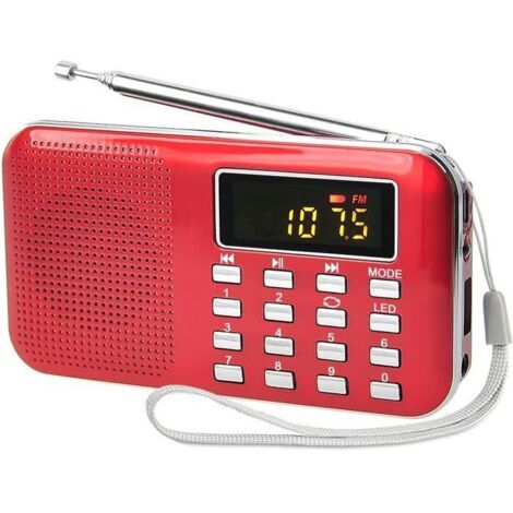 Radio portable Retekess PR11 AM FM, Radio Musicale, Rechargeable, Syntonisation Numérique, MP3, Micro SD, AUX, port USB, Cadeaux