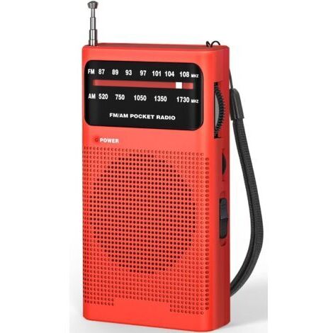 Radio Portable, Transistor Radio de Poche avec Excellente Réception, Excellente Qualité Sonore, Mini Radio Portable