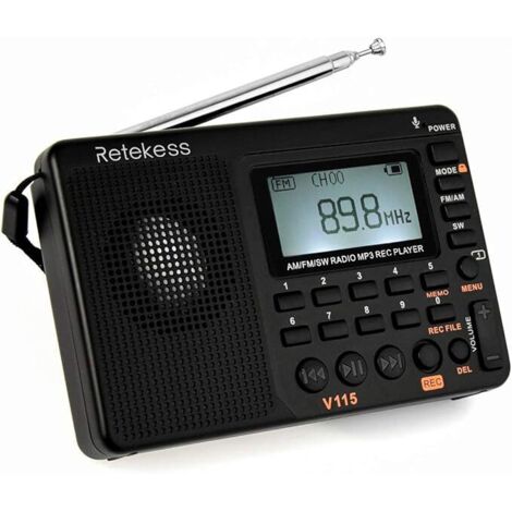 Radio Urgence Solaire Dynamo - Lampe Torche, Chargeur USB, SOS - 1200mAh - Pour Camping, Survie