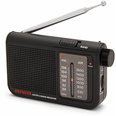 Radio Portátil Aiwa RS-55BK/ Negra