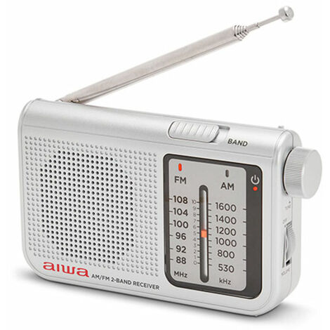 Radio Portátil Aiwa RS-55SL/ Plata