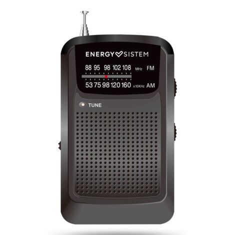 Radio portatil AM/FM de bosillo con 6 horas de autonomÃ­a y salida minijack 3.5mm para auriculares.
Lleva indicador visual de sintonizaciÃ³n Tune. Ide