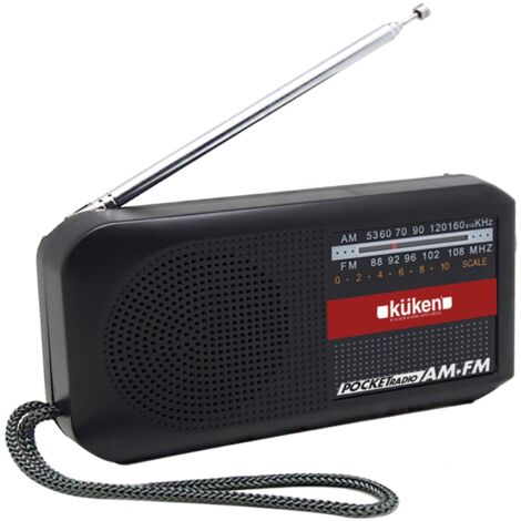 Radio portátil con pilas