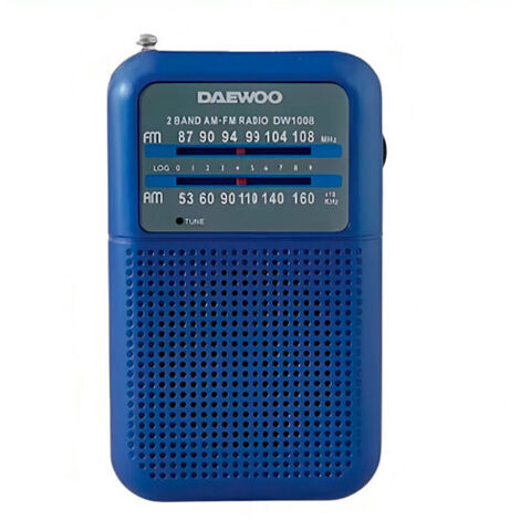 Radio Portátil Daewoo DW1008/ Azul