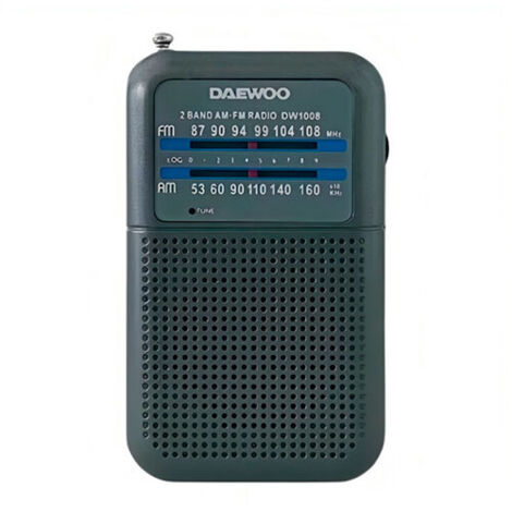 Radio Portátil Daewoo DW1008/ Gris