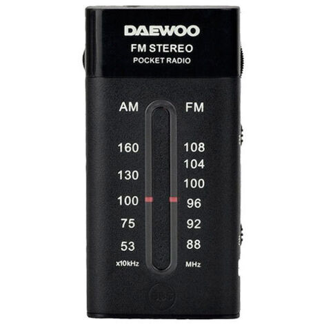 Radio Portátil Daewoo DW1109/ Negra