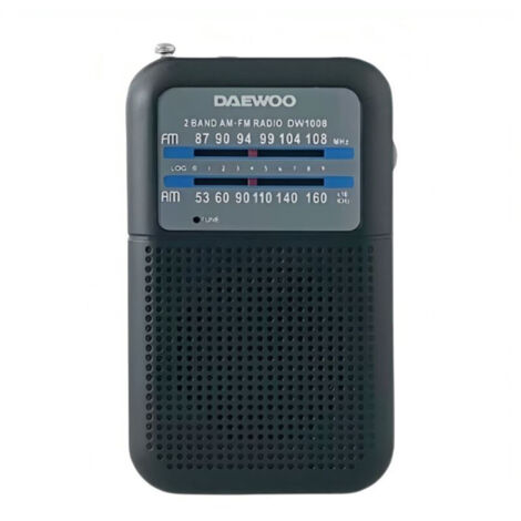 RADIO PORTATIL NEGRA CON ALTAVOZ DAEWOO