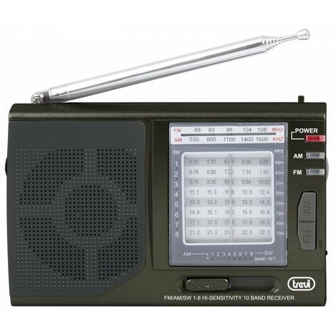Sunstech RPBT500 Radio Portátil con Bluetooth Negro/Madera